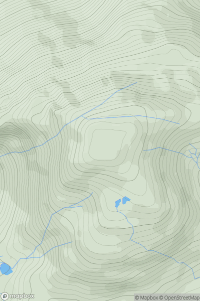 Thumbnail image for Slat Bheinn [Knoydart to Glen Kingie] showing contour plot for surrounding peak